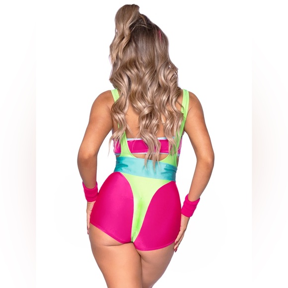 80s Workout Hottie Barbie Costume - Picture 2 of 3